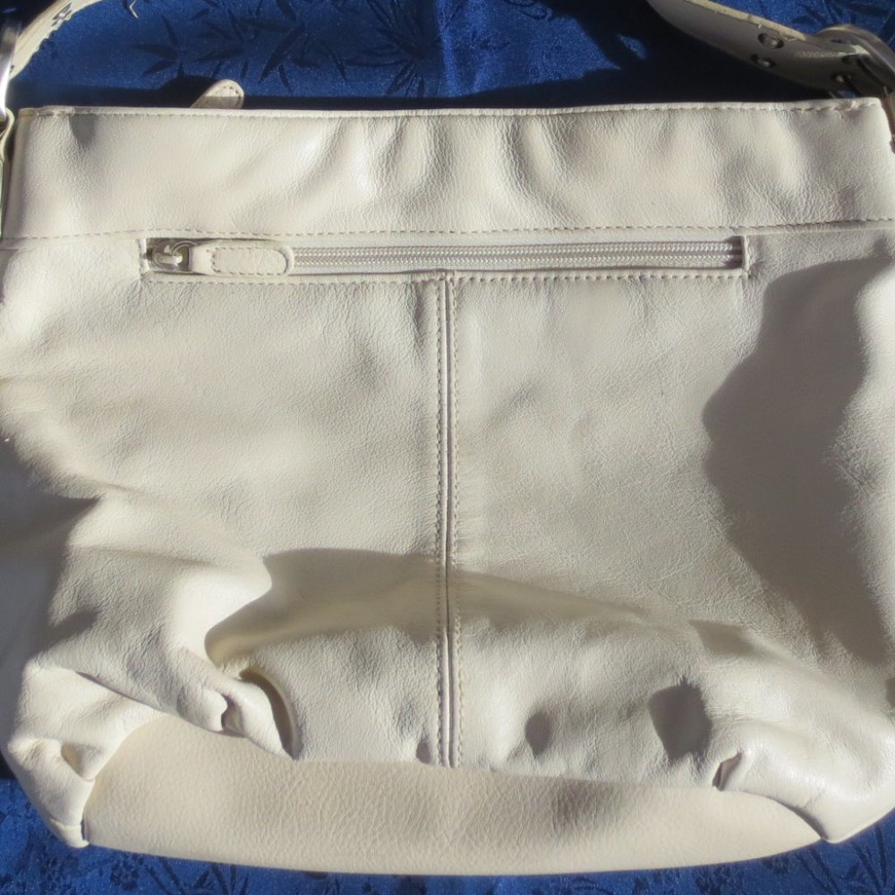 Private Label Purse Cream Soft Genuine Leather Vintage Adjustable Shoulder Bag